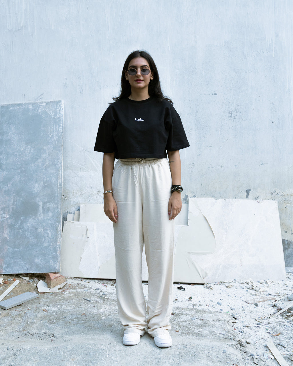 breathe crop | black