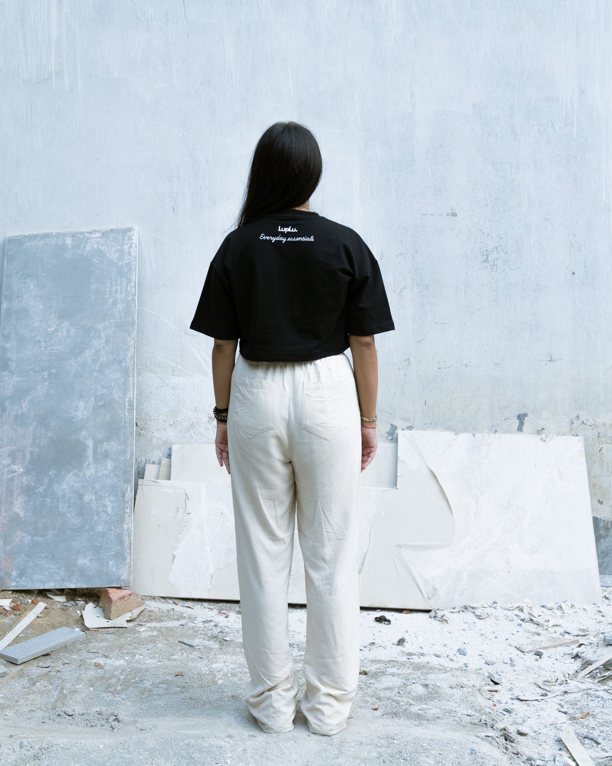 breathe crop | black