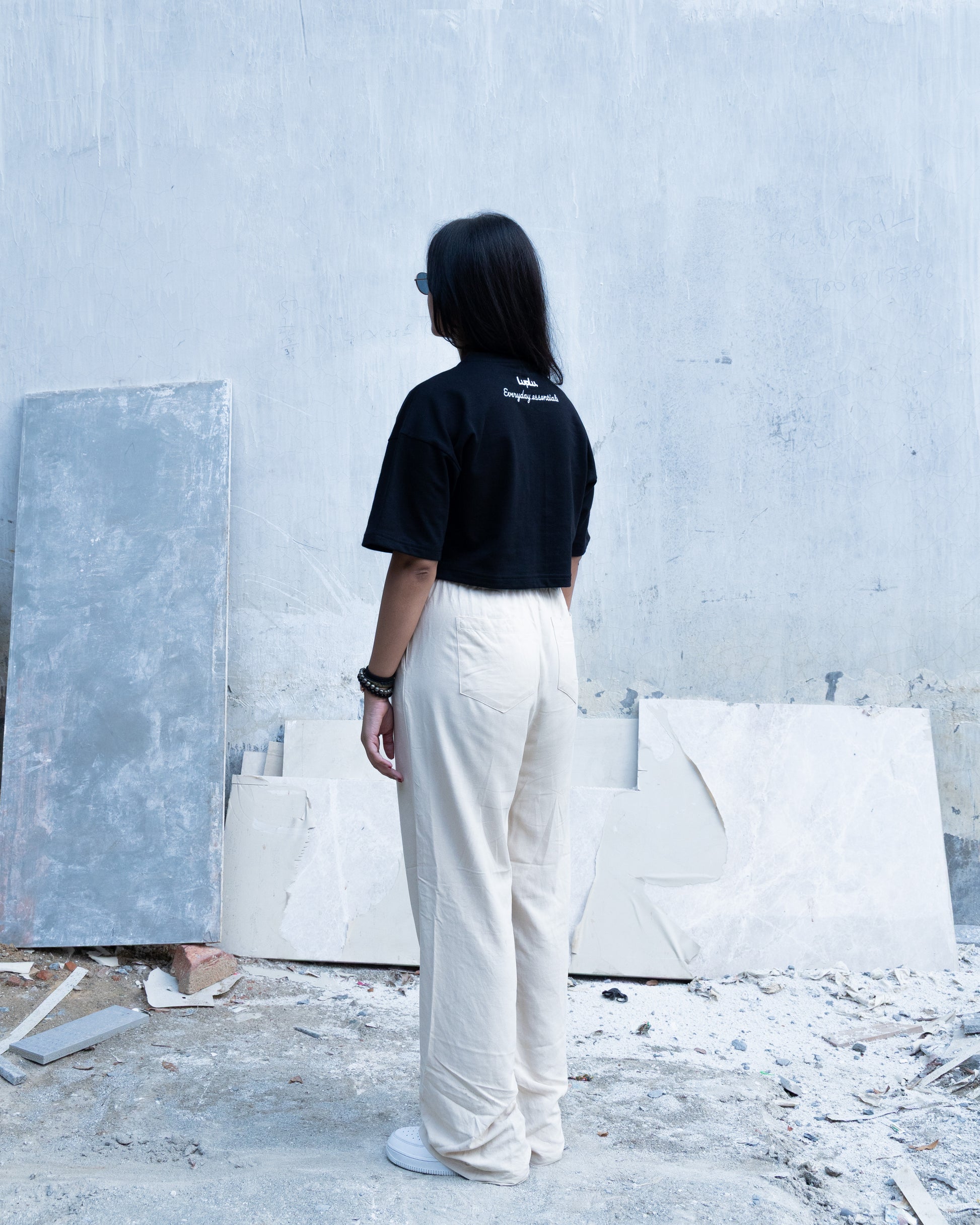 breathe crop | black