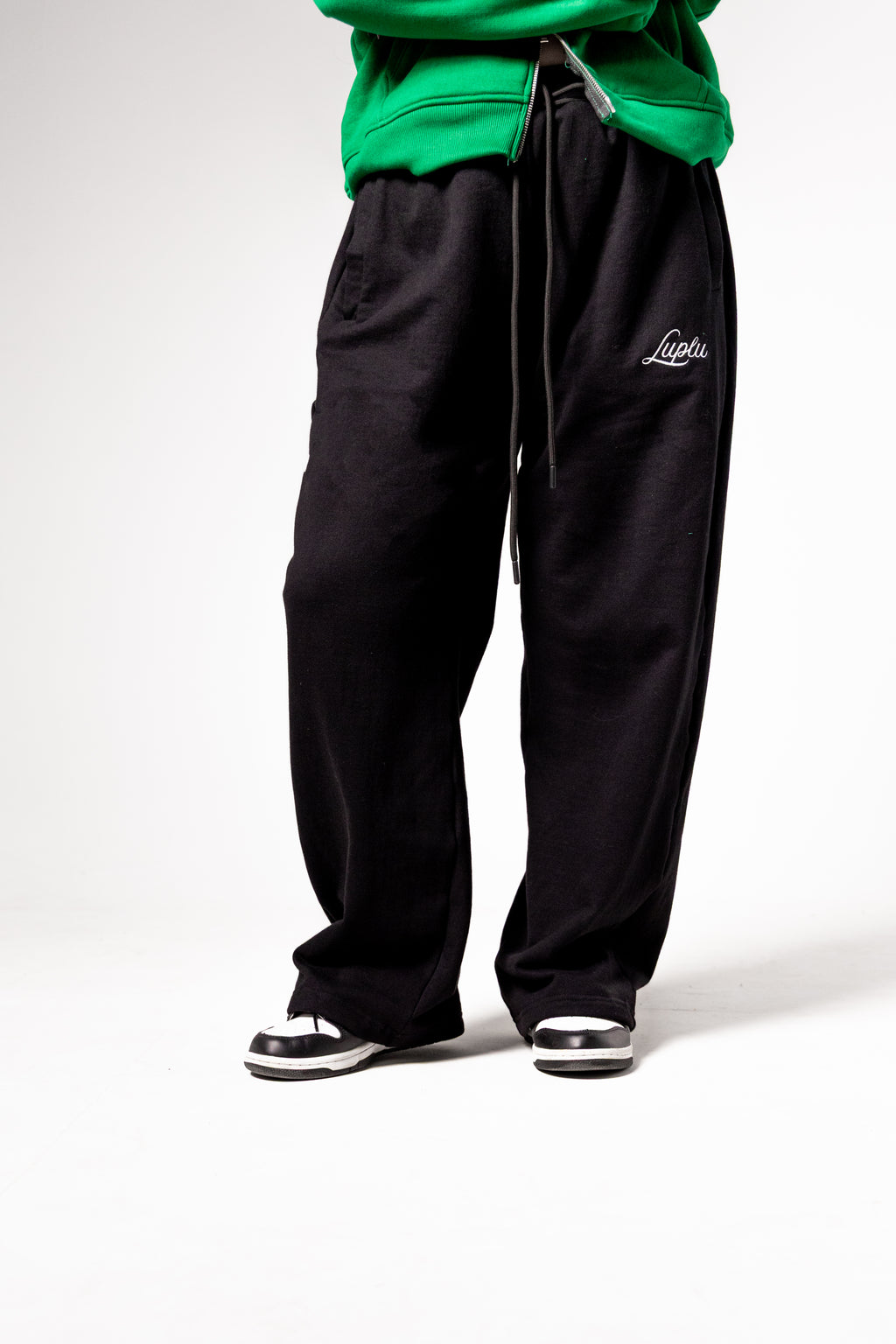Luplu Wide-Leg Sweatpants | Black