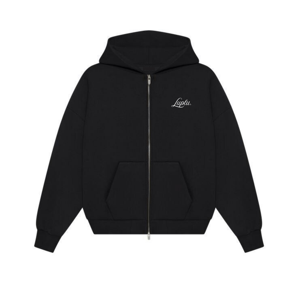 Luplu Essential Zip Hoodie | Black