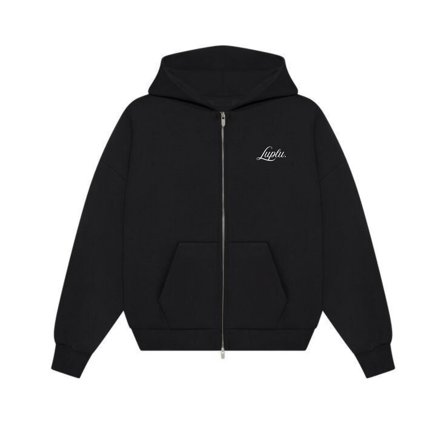 Luplu Essential Zip Hoodie | Black