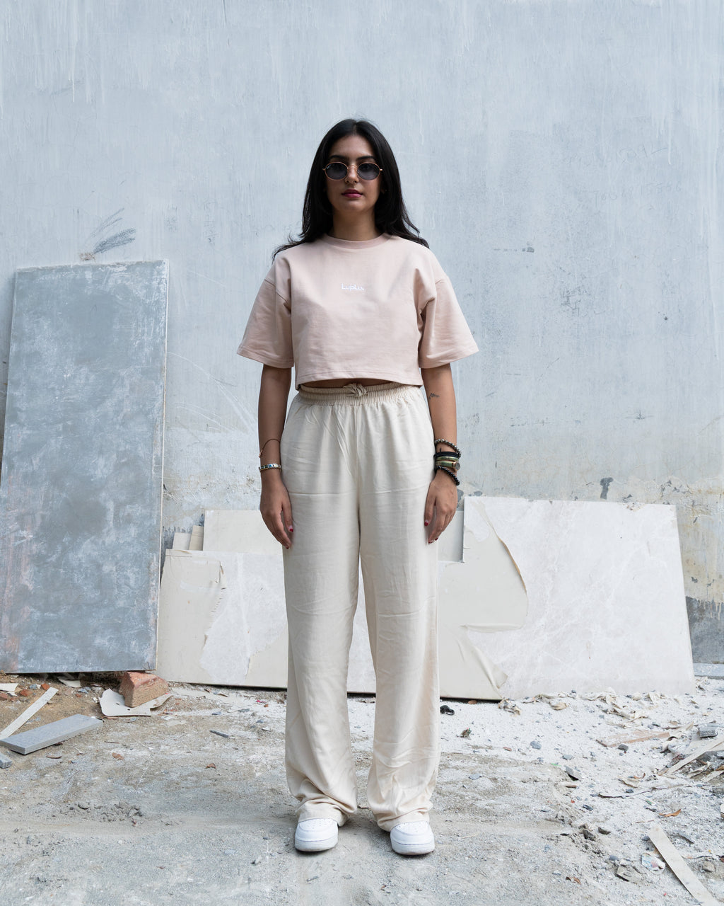 breathe crop | beige