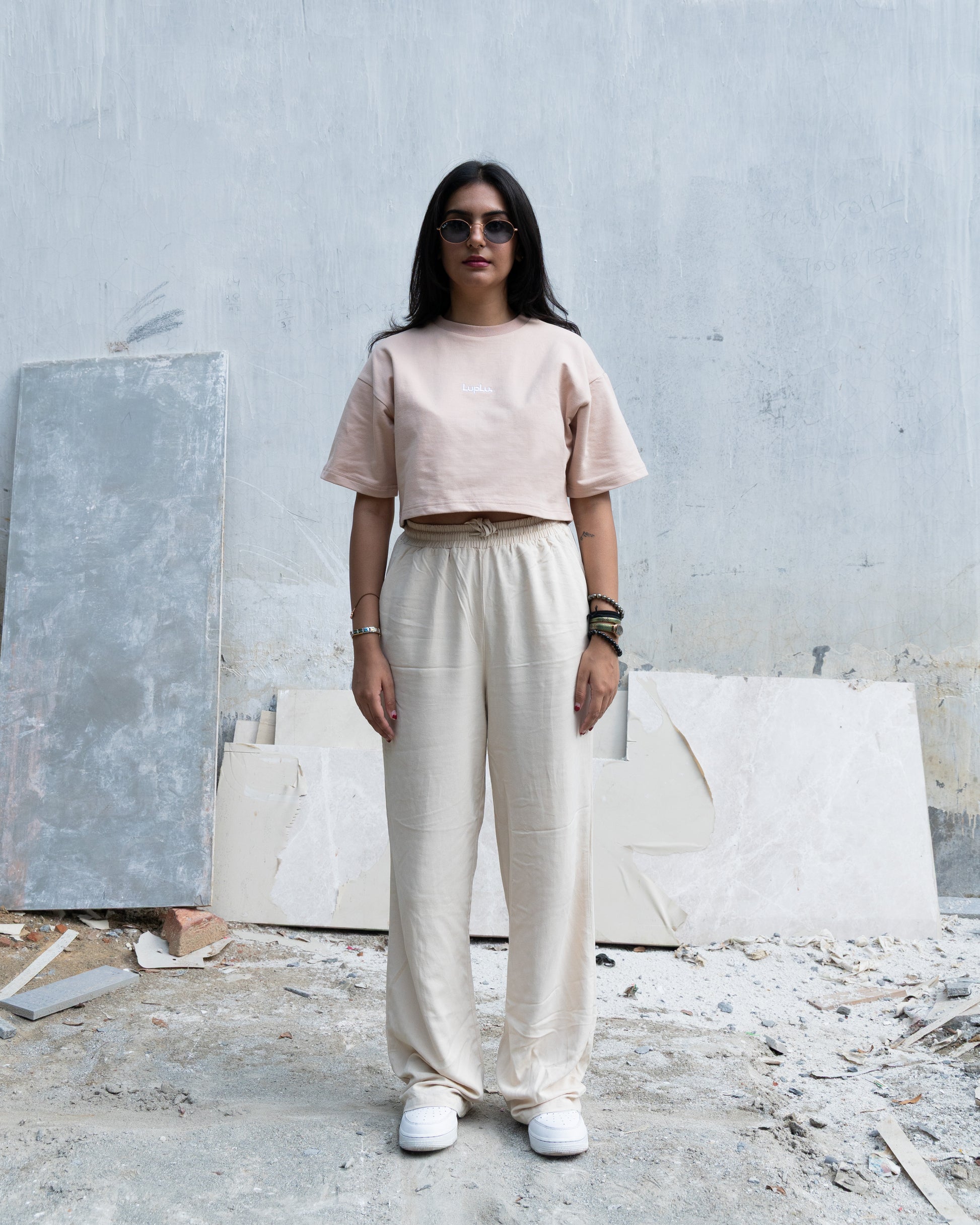 breathe crop | beige