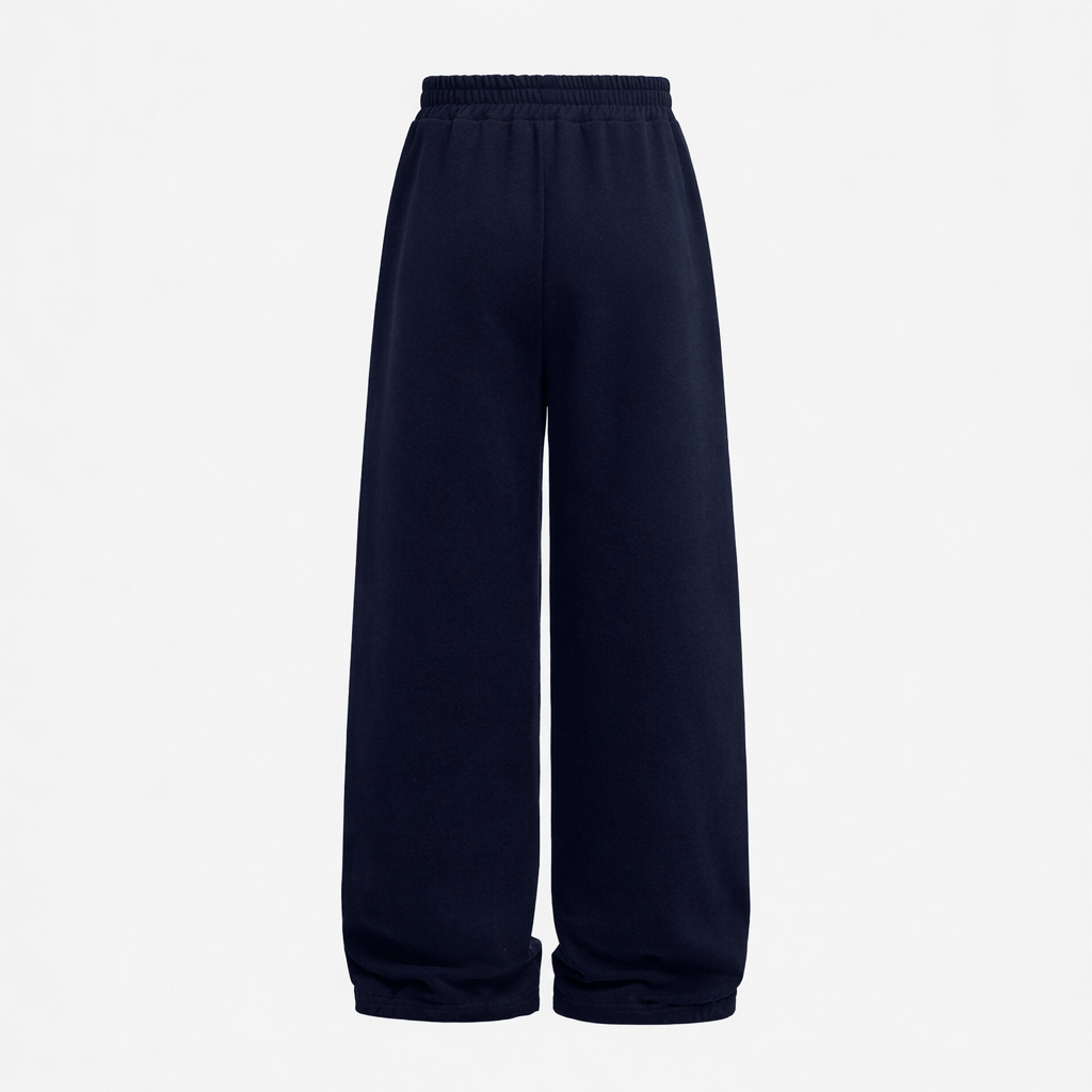 Luplu Wide-Leg Sweatpants | Navy Blue