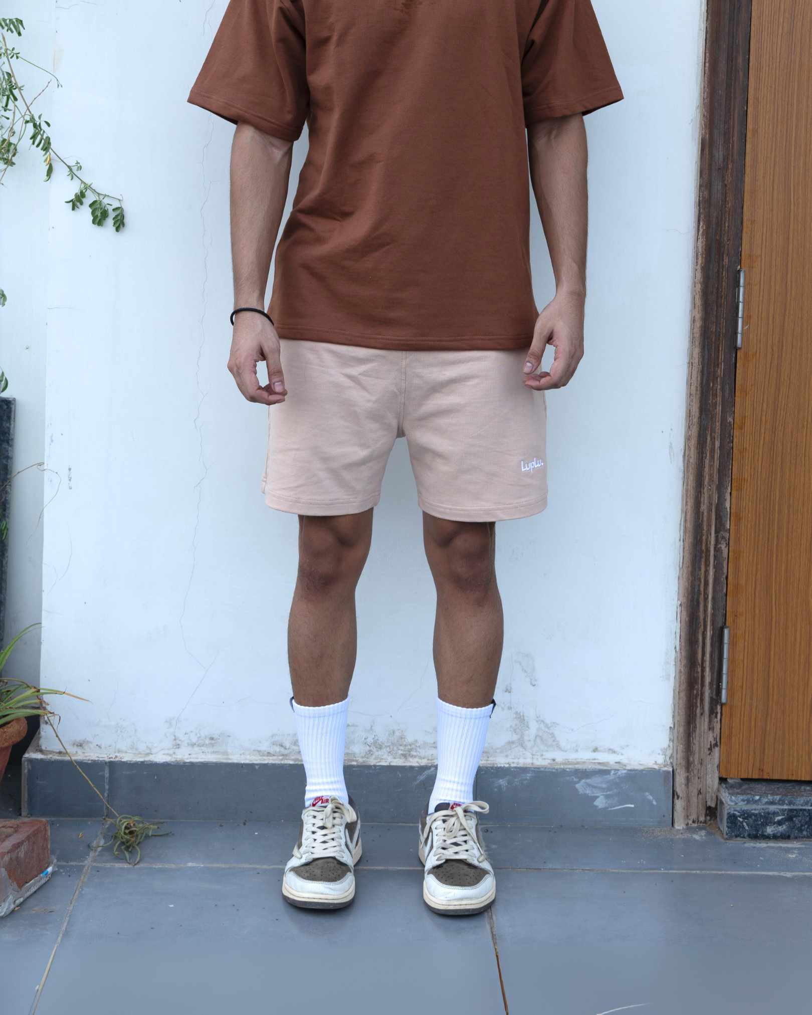 loop shorts | beige